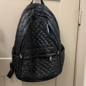 Oliver Thomas Black Quilted Backpack